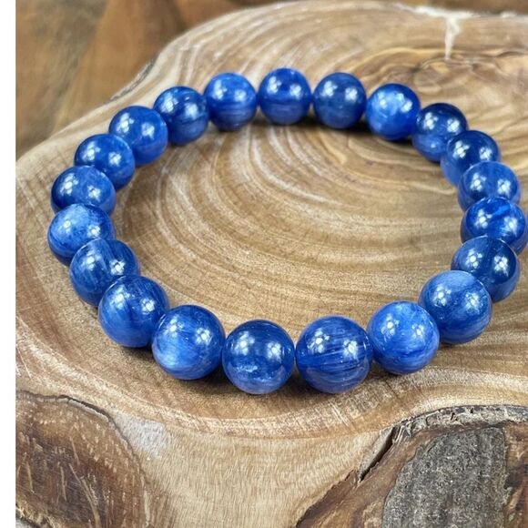 6mm LAPIS LAZULI BEADED HEALING BRACELET - Picture 3 of 9